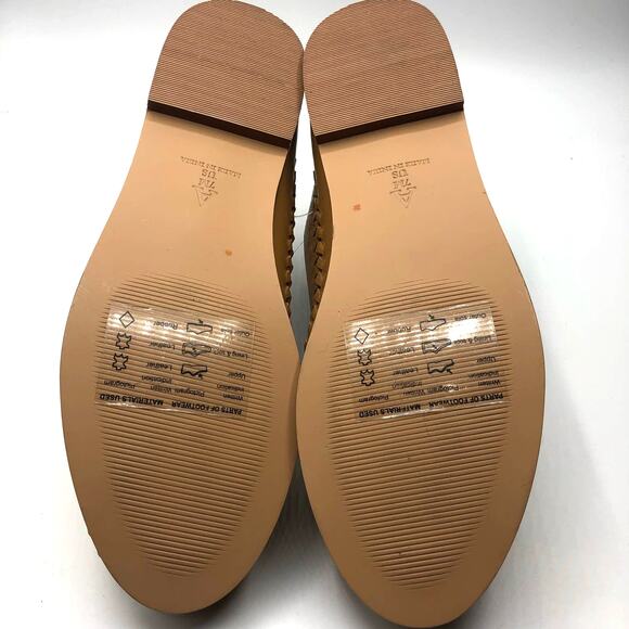 Anthropologie Pilcro Woven Leather Loafers Brown US 7 - Picture 8 of 12